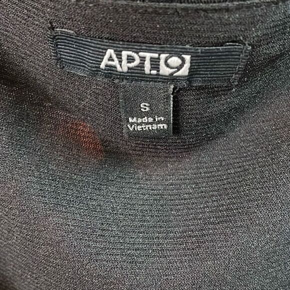 Apt 9 Womens Floral Whimsygoth Flutter Sleeve Blouse Sz Small Black Multicolor - Picture 5 of 6